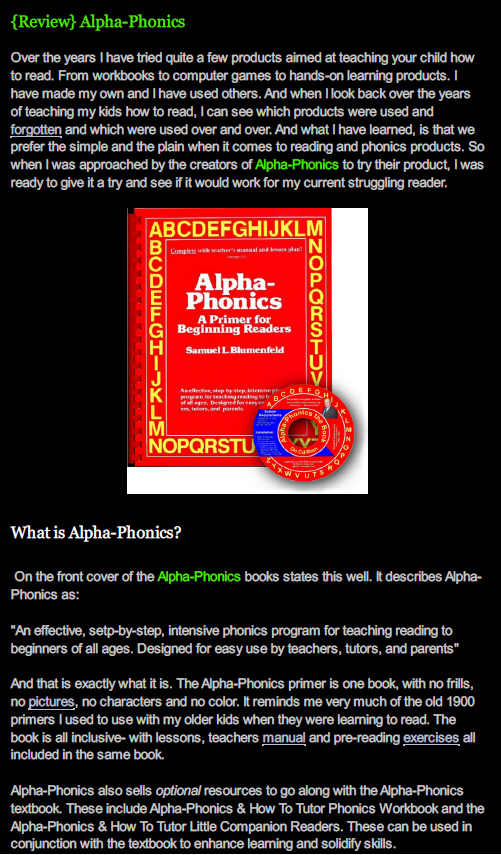 Alpha-Phonics review